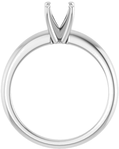 Sužadėtuvių Žiedas „Solitaire“ 585 Baltojo Aukso Round 5.8mm (2)