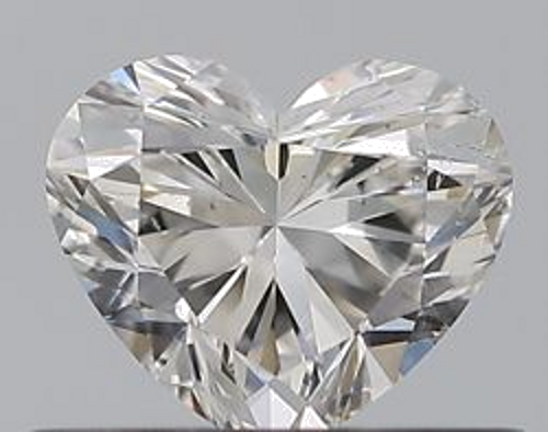 0.45 carat F-SI2 Natūralus Heart Deimantas (1)