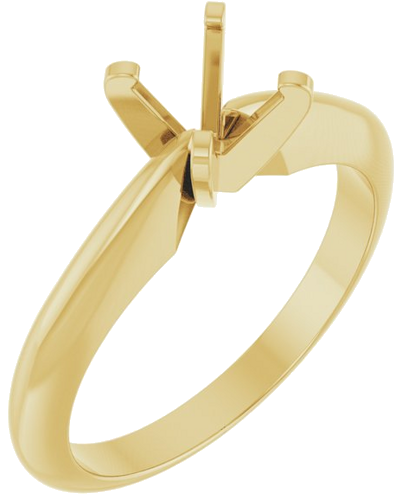 Sužadėtuvių Žiedas „Solitaire“ 14k yellow gold Round 5.5mm (1)