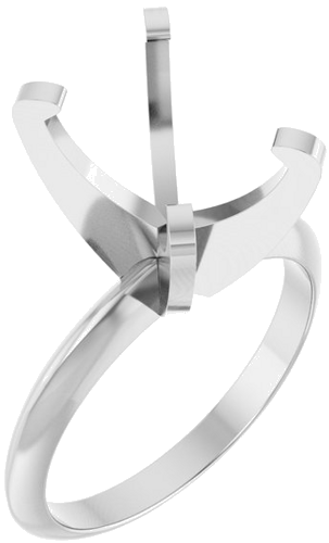 Sužadėtuvių Žiedas „Solitaire“ 585 Baltojo Aukso Oval 11mm x 9mm (1)