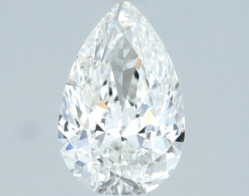 1.0 carat H-SI2 Natūralus Pear Deimantas (1)