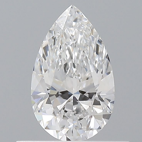 0.52 carat D-VVS2 Natūralus Pear Deimantas (1)