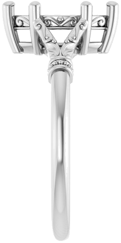 Sužadėtuvių Žiedas „Sculptural“ 14k white gold Marquise 10mm x 5mm (4)