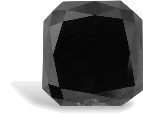 5.52 carat Fancy Black-VVS2 Natūralus Radiant Deimantas (1)