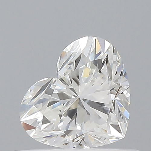 0.51 carat H-VVS1 Natūralus Heart Deimantas (1)