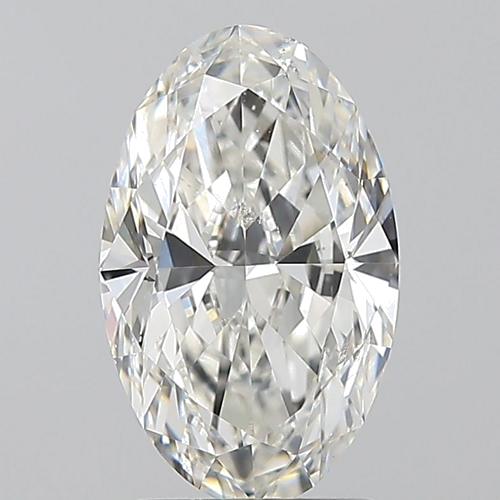 1.7 carat F-SI2 Natūralus Oval Deimantas (1)