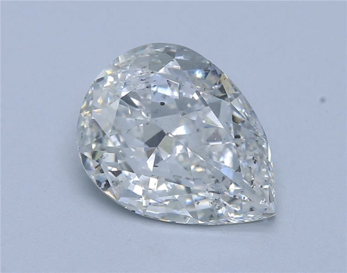 5.31 carat D-SI2 Natūralus Pear Deimantas (1)