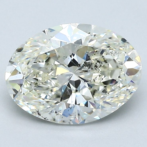 2.01 carat J-SI2 Natūralus Oval Deimantas (1)