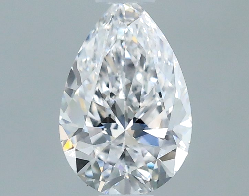 0.32 carat D-VVS1 Natūralus Pear Deimantas (1)