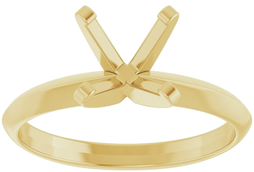 Sužadėtuvių Žiedas „Solitaire“ 14k yellow gold Square 5.5mm (3)
