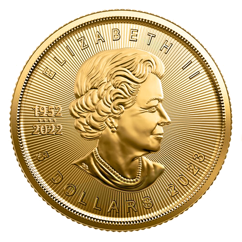 1/10 oz Кленовый лист 2023 Канада золотая монета (2)