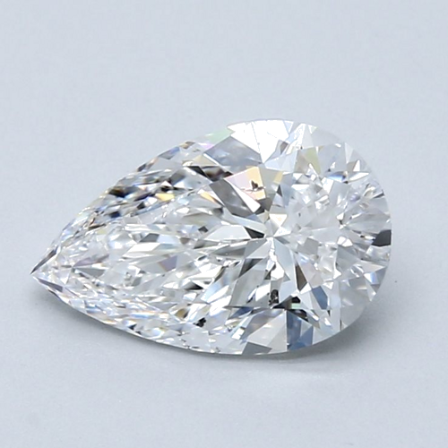1.71 carat D-SI2 Natūralus Pear Deimantas (1)