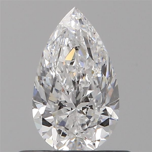 0.51 carat D-VS1 Natūralus Pear Deimantas (1)
