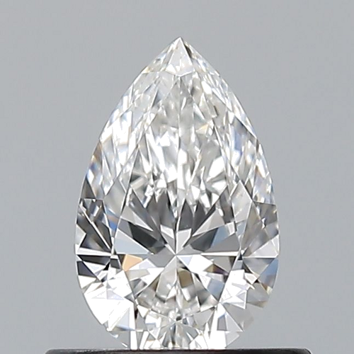 0.5 carat F-VVS2 Natūralus Pear Deimantas (1)