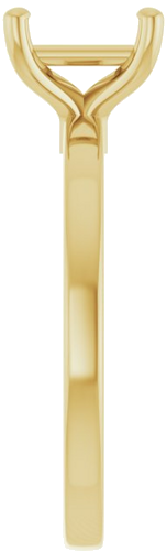 Sužadėtuvių Žiedas „Solitaire“ 14k yellow gold Square 6mm (4)