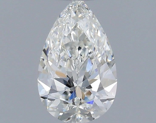 0.52 carat G-VVS2 Natūralus Pear Deimantas (1)