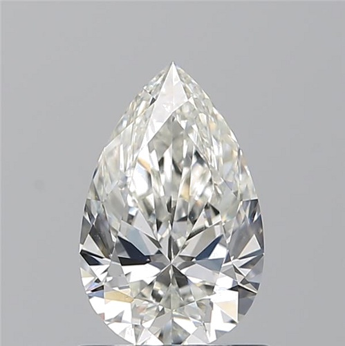 0.9 carat H-VS2 Natūralus Pear Deimantas (1)