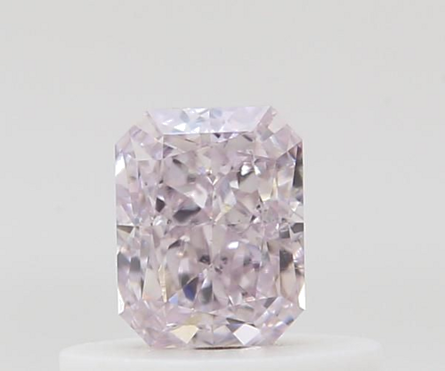 0.37 carat Fancy Light Purplish Pink-SI1 Natūralus Radiant Deimantas (1)