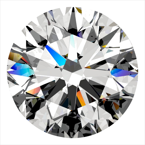 0.5 carat G-VVS1 Excellent cut Natūralus Round Deimantas (1)