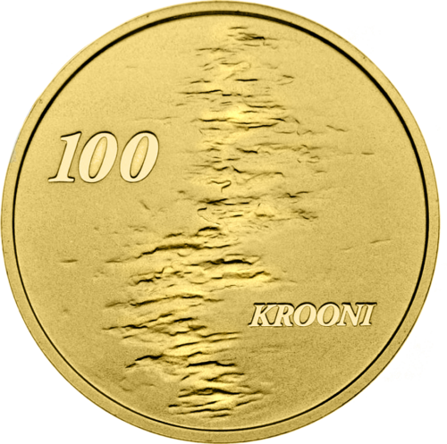 100 krooni People 2010 Estonia gold coin (1)