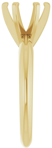 Sužadėtuvių Žiedas „Solitaire“ 14k yellow gold Round 7mm (4)