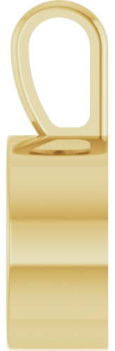 Pakabukas „Bezel-Set Solitaire“ 585 Geltonojo Aukso Round 10mm (3)