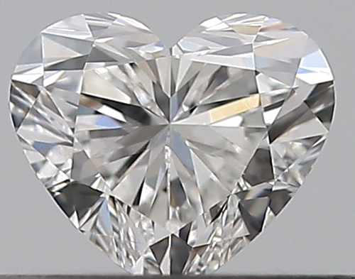 0.36 carat F-VVS2 Natūralus Heart Deimantas (1)