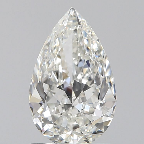 0.9 carat H-VVS2 Natūralus Pear Deimantas (1)