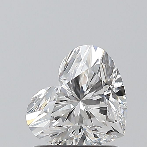 1.01 carat F-VVS2 Natūralus Heart Deimantas (1)