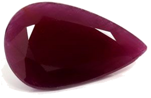 13.07 carat RED Pear Rubinas (1)
