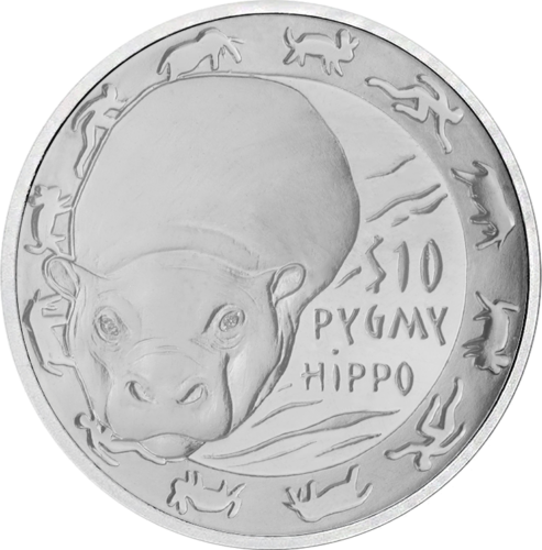 Naktiniai Afrikos gyvūnai 2008 Siera Leonė sidabrinių monetų rinkinys (2)