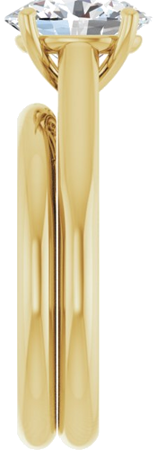 Sužadėtuvių Žiedas „Sculptural“ 14k yellow gold Oval 9mm x 7mm (9)
