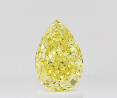 2.01 carat Fancy Intense Yellow-VS2 Natūralus Pear Deimantas (1)