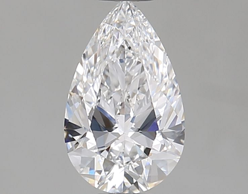 0.54 carat D-VVS2 Natūralus Pear Deimantas (1)
