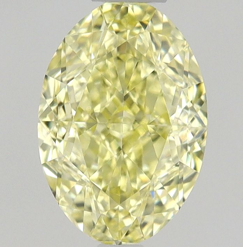 0.57 carat Fancy Yellow-FL Natūralus Oval Deimantas (1)