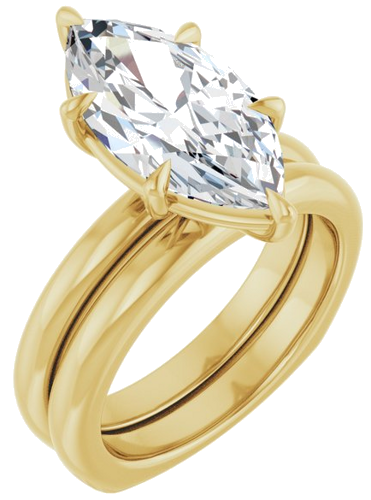 Sužadėtuvių Žiedas „Claw-Prong Euro Shank“ 14k yellow gold Marquise 16mm x 8mm (6)