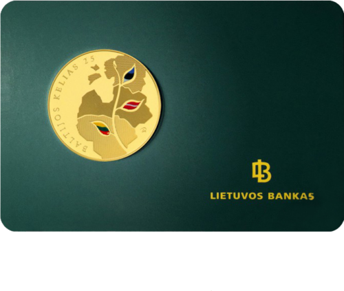 2014 Baltijos kelias Lietuva 25 litų moneta (2)