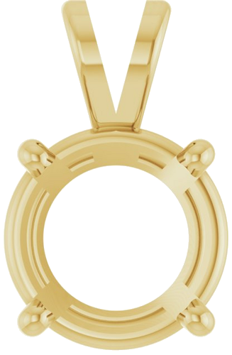 Pakabukas „Round 4-Prong Basket“ 14k yellow gold Round 11.5mm (1)