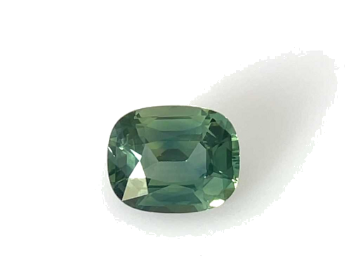 2.14 carat GREEN Cushion Safyras (1)