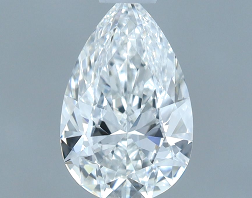 0.5 carat F-VVS2 Natūralus Pear Deimantas (1)