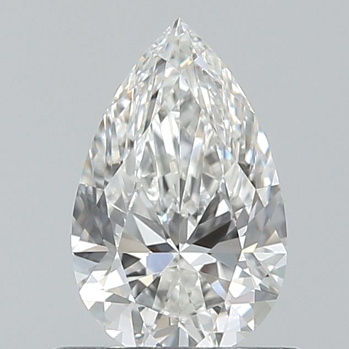 0.6 carat F-VVS2 Natūralus Pear Deimantas (1)