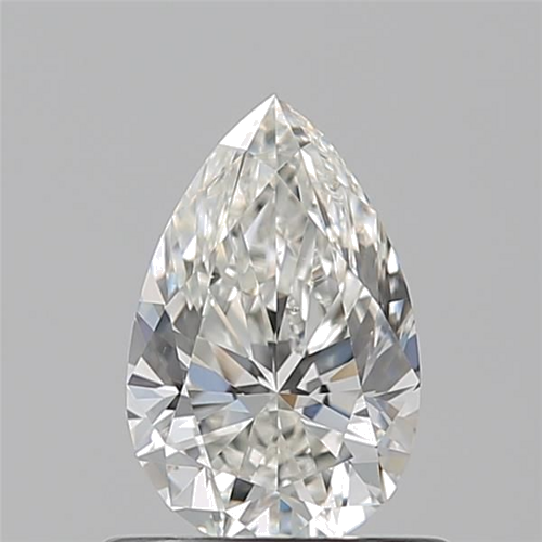 0.7 carat H-SI1 Natūralus Pear Deimantas (1)