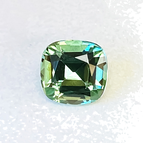 3.1 carat GREEN Cushion Tourmaline (1)
