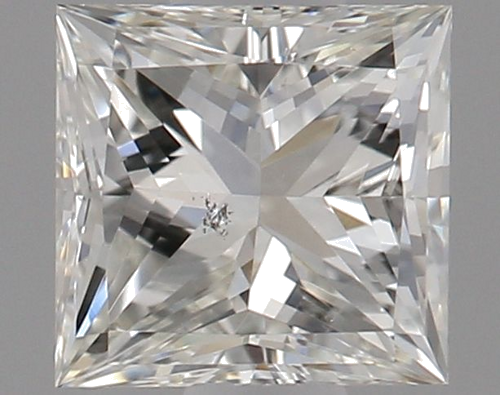 0.5 carat I-SI1 Natūralus Princess Deimantas (1)