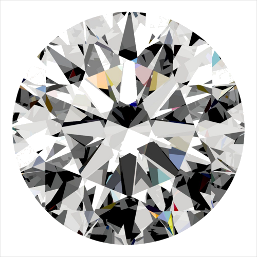 0.41 carat H-IF Excellent cut Natūralus Round Deimantas (1)