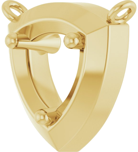 Pakabukas „Solitaire“ 14k yellow gold Round 5.2mm (2)