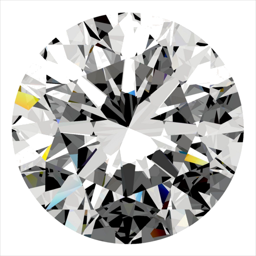 0.51 carat G-VVS2 Excellent cut Natūralus Round Deimantas (1)