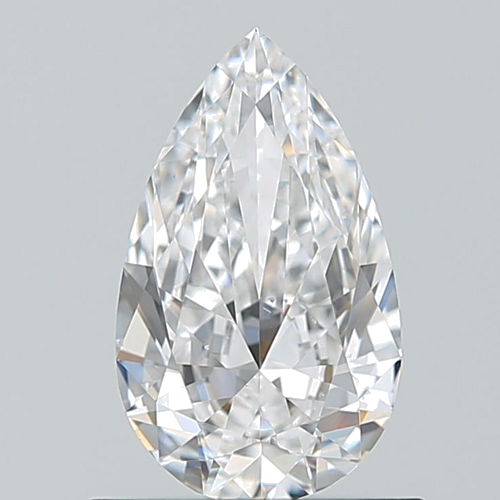 0.7 carat D-VS2 Natūralus Pear Deimantas (1)