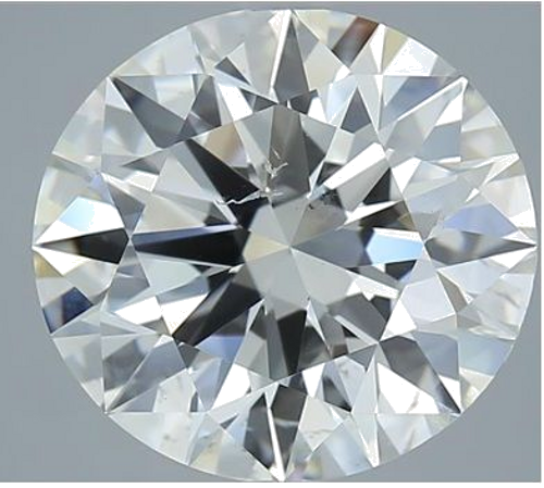 5.05 carat J-SI2 Excellent cut Natūralus Round Deimantas (1)