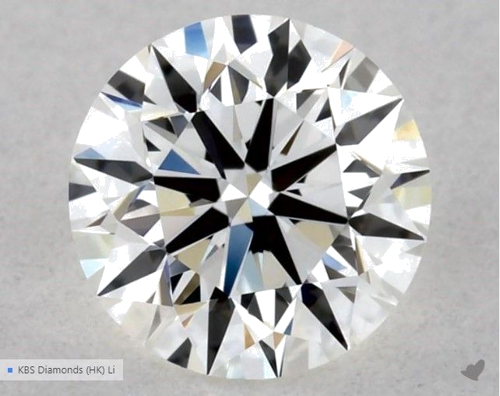 0.53 carat H-VVS2 Excellent cut Natūralus Round Deimantas (1)